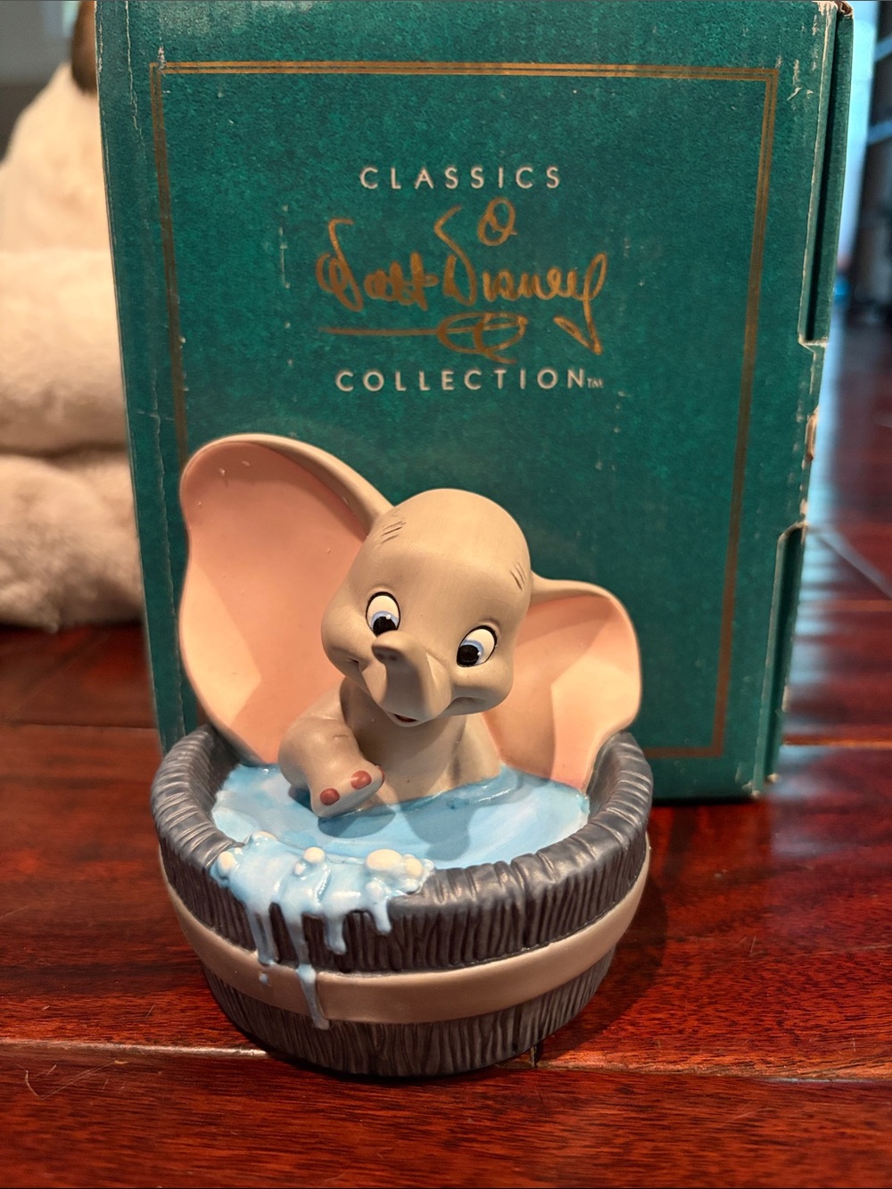 Disney Dumbo 'Simply Adorable' Collectors Figurine - Gray, Pink, Blue